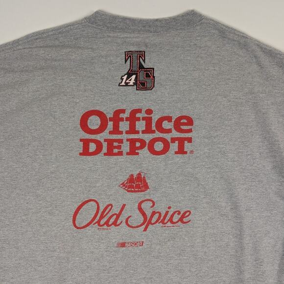 Vintage Tony Stewart #14 Office Depot Old Spice Nascar Racing Shirt Size 2XL - Picture 4 of 6